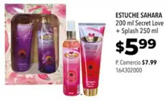 Tia ESTUCHE SAHARA 200 ml Secret Love + Splash 250 ml oferta
