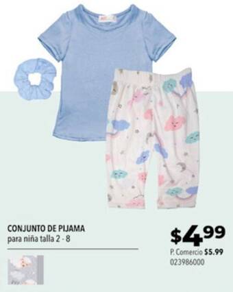 Tia CONJUNTO DE PIJAMA para niña talla 2-8 oferta