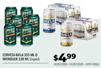 Tia CERVEZA BIELA 355ML O WIERQUER 330ML oferta