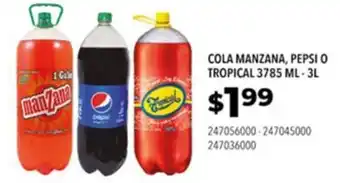 Tia COLA MANZANA, PEPSI O TROPICAL 3785 ML-3L oferta