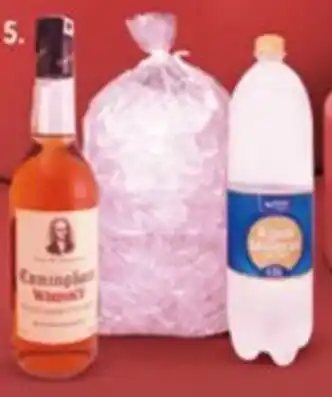 Tia 5. WHISKY CUNNINGHAM 750 ML + Agua Mineral Ta' Riko 1.5 L + Funda de Hielo oferta