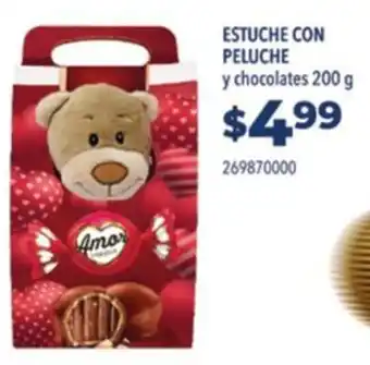 Tia ESTUCHE CON PELUCHE y chocolates 200 g oferta