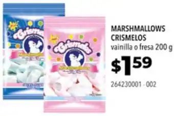 Tia MARSHMALLOWS CRISMELOS vainilla o fresa 200 g oferta