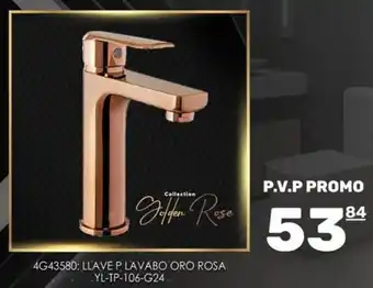 Coral Hipermercados LLAVE P LAVABO ORO ROSA YL-TP-106-G24. oferta