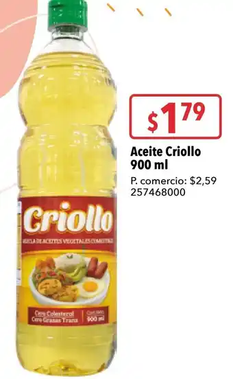 Tia Aceite Criollo 900 ml oferta