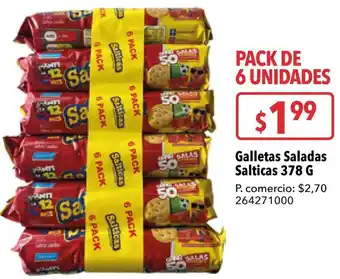 Tia Galletas Saladas Salticas 378 G oferta