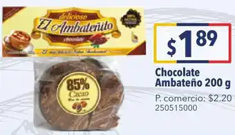 Tia Chocolate Ambateño 200 g oferta