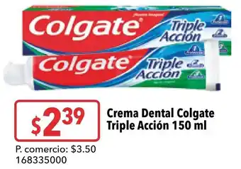 Tia Crema Dental Colgate Triple Acción 150 ml oferta