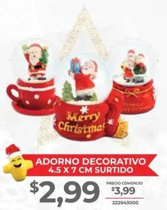 Tia ADORNO DECORATIVO 4.5 X 7 CM SURTIDO oferta