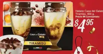 Helado Casa del Gelato, Tiramisú, 400g
