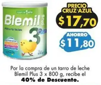 Farmacias Cruz Azul Blemil Plus 3 x 800g oferta