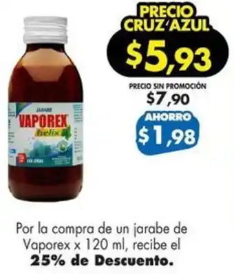Farmacias Cruz Azul Vaporex x 120 ml oferta