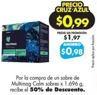 Farmacias Cruz Azul Multimag Calm sobres x 1.696 g oferta
