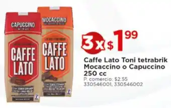 Tia Caffe Lato Toni tetrabrik Mocaccino o Capuccino 250cc oferta
