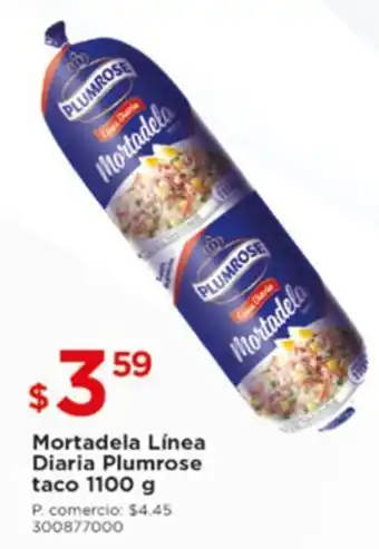 Tia Mortadela Línea Diaria Plumrose taco 1100g oferta