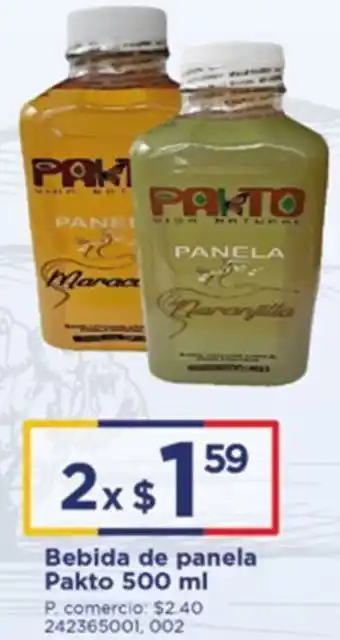 Tia Bebida de panela Pakto 500ml oferta