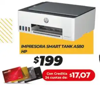 Tia HP IMPRESORA SMART TANK A580 oferta