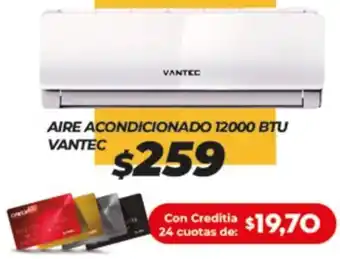 Tia AIRE ACONDICIONADO 12000 BTU VANTEC oferta