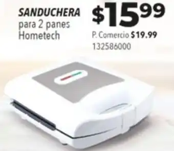 Tia SANDUCHERA para 2 panes Hometech oferta