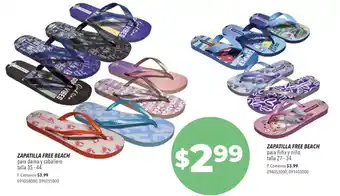 Tia ZAPATILLA FREE BEACH para dama y caballero talla 35-44/ ZAPATILLA FREE BEACH para ñiña y niño talla 27-34 oferta