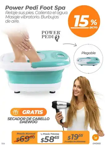 TVentas Power Pedi Foot Spa oferta