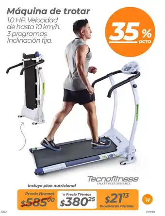 TVentas Máquina de trotar 1.0 HP oferta