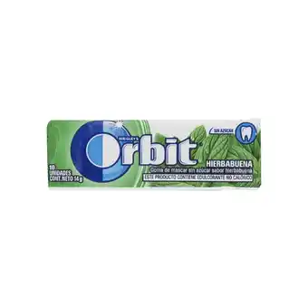 Akí Orbit goma mascar sin azúcar hierbabuena 14 g oferta