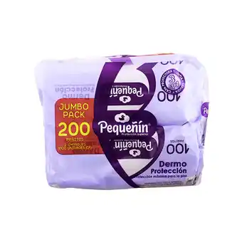 Akí Pequenin pañitos húmedos dermo protección x200 yapa familia servilletas x 100 oferta