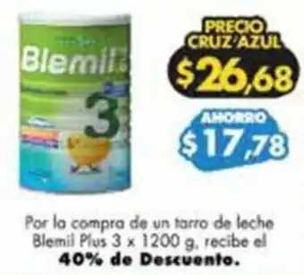 Farmacias Cruz Azul Blemil Plus 3 x 1200g oferta