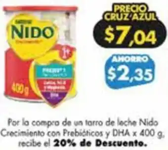 Nido Crecimiento con Prebióticos y DHA x 400g