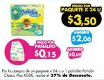 Farmacias Cruz Azul Pañalin Classic Plus XGDE oferta