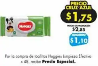 Farmacias Cruz Azul Huggies Limpieza Efectiva x 48 oferta