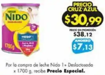 Farmacias Cruz Azul Nido 1+ Deslactosada x 1700g oferta