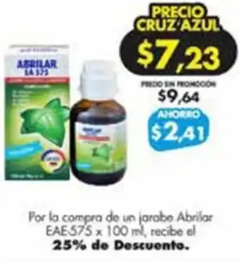 Farmacias Cruz Azul Abrilar EAE 575 x 100ml oferta