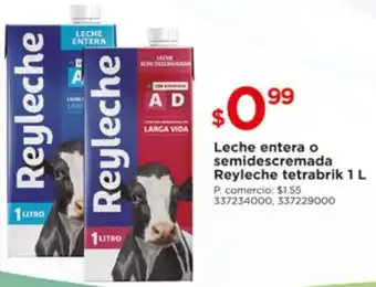 Tia Leche entera o semidescremada Reyleche tetrabrik 1L oferta