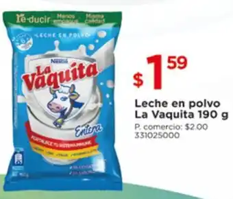 Tia Leche en polvo La Vaquita 190g oferta