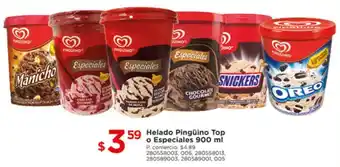 Tia Helado Pingüino Top o Especiales 900ml oferta