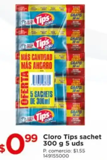 Tia Cloro Tips sachet 300 g 5 uds oferta