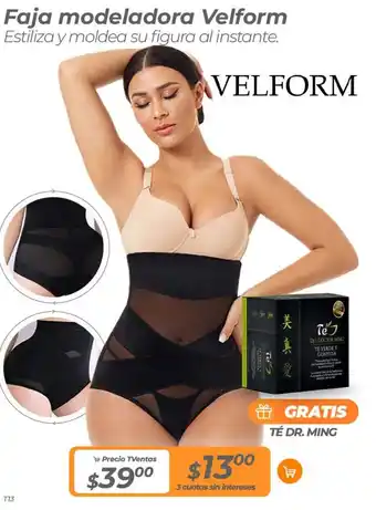 TVentas Faja modeladora Velform oferta