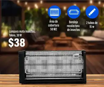 Ferrisariato Lámpara mata insectos, Tekno, 30 W oferta