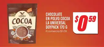 Tia CHOCOLATE EN POLVO COCOA LA UNIVERSAL DOYPACK 170 G oferta