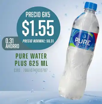 Supermaxi PURE WATER PLUS 625ML oferta
