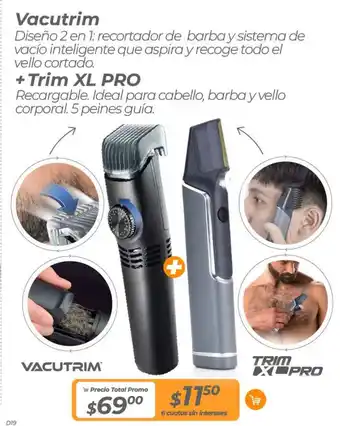 TVentas Vacutrim Diseño 2en1 + Trim XL PRO oferta