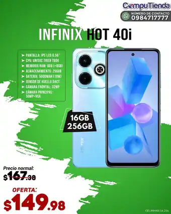 CompuTienda INFINIX HOT 40i oferta
