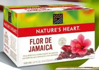 Mi Comisariato Té Nature's Heart, flor de Jamaica 20un x 26g oferta