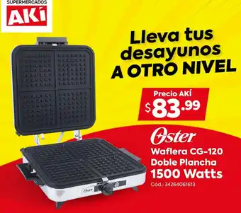 Akí Waflera CG-120 Doble Plancha 1500 Watts oferta