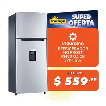 Orve Hogar Indurama Refrigerador No Frost R1480 QZ CR 370 Litros oferta