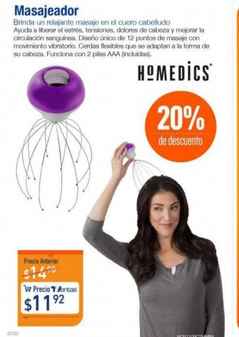 TVentas Masajeador Homedics oferta