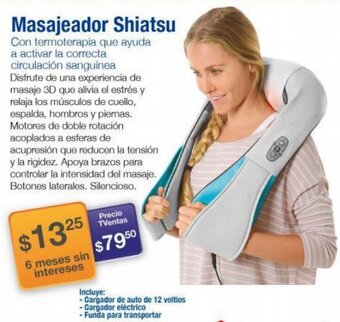 TVentas Masajeador Shiatsu oferta
