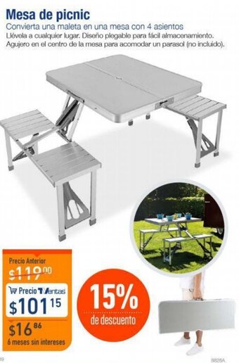 TVentas Mesa de Picnic oferta
